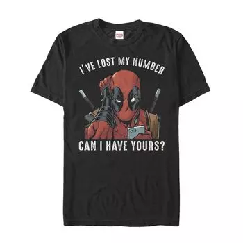 Мужская футболка Marvel Comics Deadpool Lost Number Licensed Character