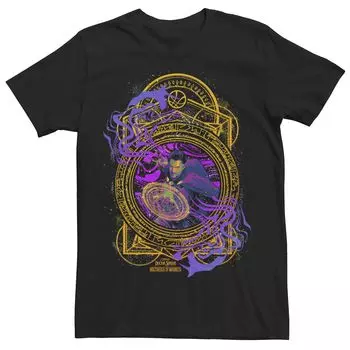 Мужская футболка Marvel Doctor Strange Movie 2 Neon Strange Portal Seal Tee Licensed Character