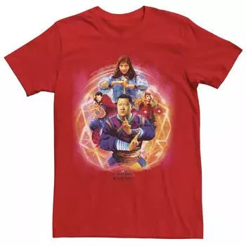 Мужская футболка Marvel Doctor Strange Movie 2 Strong Three Hero Groupshot Licensed Character
