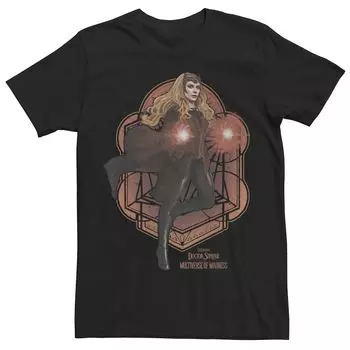 Мужская футболка Marvel Doctor Strange Movie 2 Wanda Mandala Pose Seal Tee Licensed Character