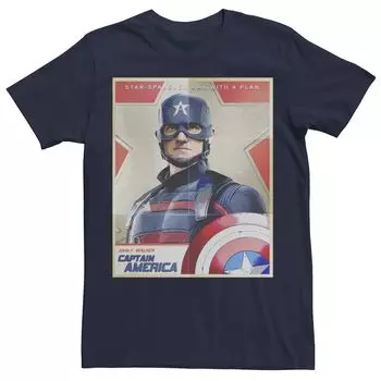 Мужская футболка Marvel Falcon Winter Soldier Captain America Man с планом Licensed Character