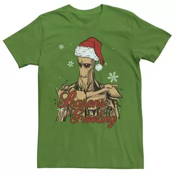 Мужская футболка Marvel Groot Santa Hat Seasons Grooting с короткими рукавами Licensed Character