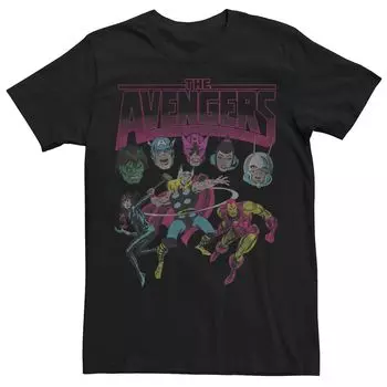 Мужская футболка Marvel Grunge Group Licensed Character