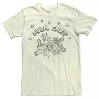 Мужская футболка Marvel Guardian Of The Galaxy Far Out Galaxy Group Licensed Character