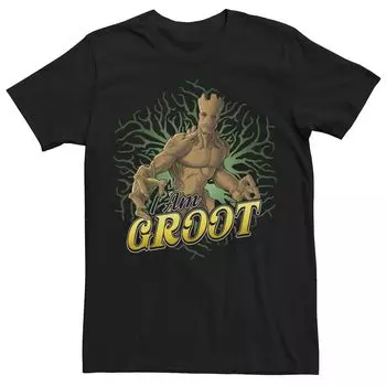 Мужская футболка Marvel Guardian Of The Galaxy для взрослых Groot I Am Groot Licensed Character