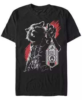 Мужская футболка Marvel Guardians of the Galaxy Rocket Tag с коротким рукавом Fifth Sun