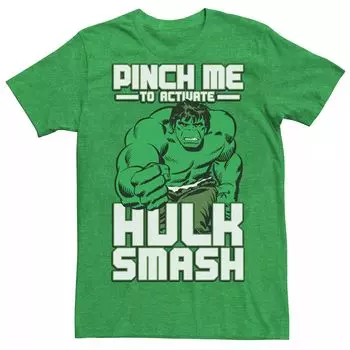 Мужская футболка Marvel Hulk Smash Pinch St. Патрика Licensed Character