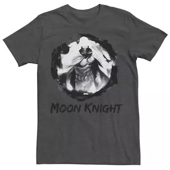 Мужская футболка Marvel Knights с графическим рисунком Grunge Moon Knight Licensed Character