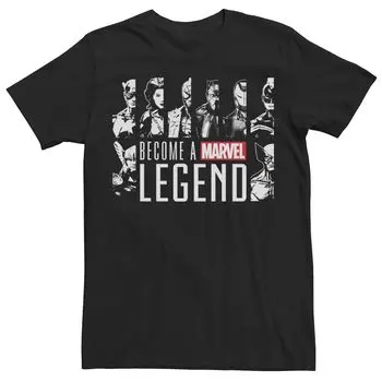 Мужская футболка Marvel Legends Series Become A Marvel Legend Hero Profiles Licensed Character