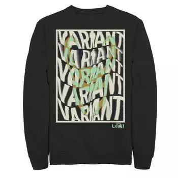 Мужская футболка Marvel Loki Variant Word Stack Square Loki Horns Licensed Character