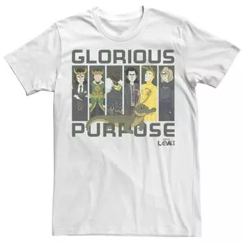 Мужская футболка Marvel Loki Variants Glorious Purpose Panels Licensed Character