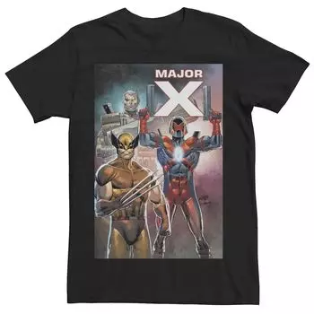 Мужская футболка Marvel Major X Union с обложкой комиксов в виде кабеля Licensed Character