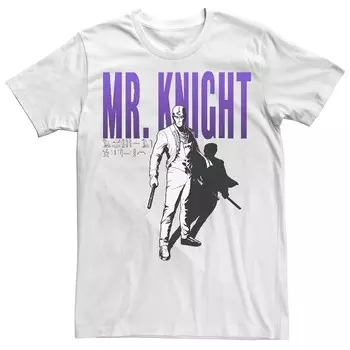 Мужская футболка Marvel Moon Knight Mr Shadow Licensed Character, белый