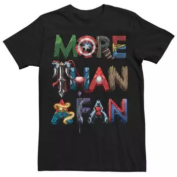 Мужская футболка Marvel More Than A Fan Letter Avenger Fill Licensed Character