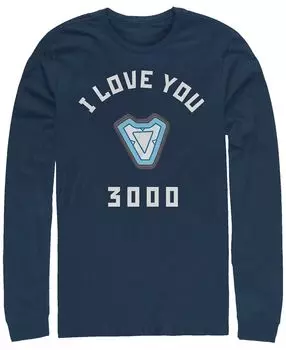 Мужская футболка marvel "мстители эндшпиль" core reactor i love you 3000, футболка с длинным рукавом Fifth Sun, синий