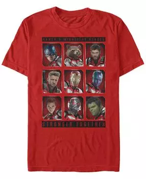 Мужская футболка marvel "мстители эндшпиль", самые могущественные герои земли, футболка с коротким рукавом Fifth Sun, красный