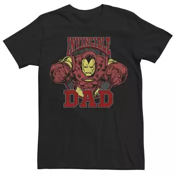 Мужская футболка Marvel Retro Iron Man Flight Invincible Dad Tee Licensed Character