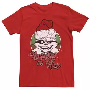 Мужская футболка Marvel Rocket Raccoon Naughty Or Nice с короткими рукавами Licensed Character