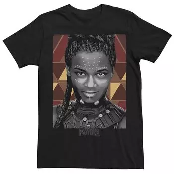Мужская футболка Marvel's Black Panther Shuri с геометрическим портретом и рисунком Licensed Character