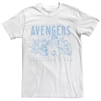 Мужская футболка Marvel's The Avengers More Than A Fan Retro Group Tee Licensed Character