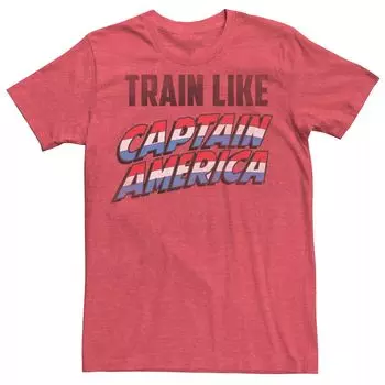 Мужская футболка Marvel's Train Like Капитан Америка Licensed Character