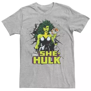 Мужская футболка Marvel She-Hulk с комиксами в руках Licensed Character