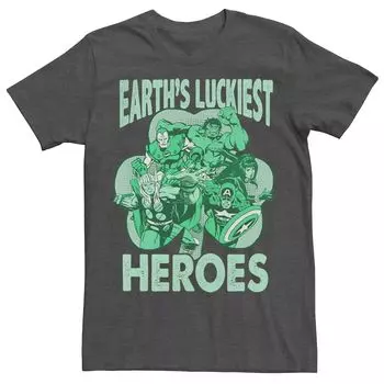 Мужская футболка Marvel St. Patty's Earth's Lucky Heroes