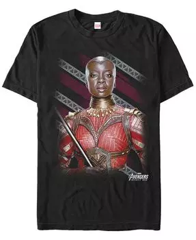 Мужская футболка Marvel The Avengers Infinity War Okoye Wakanda's Finest Warrior с короткими рукавами Fifth Sun, черный