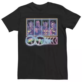 Мужская футболка Marvel Thor Love And Thunder Neon Thunder Love в рамке Licensed Character