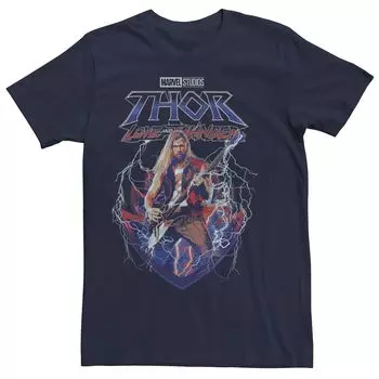 Мужская футболка Marvel Thor Love And Thunder с эффектом потертости Rock Thor Licensed Character