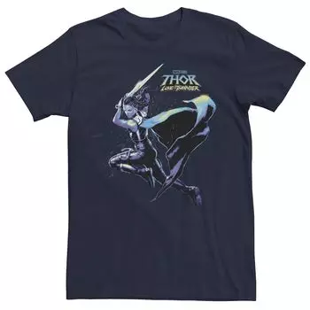 Мужская футболка Marvel Thor Love And Thunder Valkyrie Hero с полным портретом Licensed Character