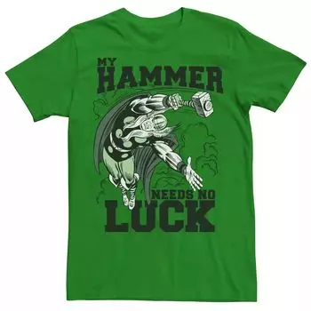 Мужская футболка Marvel Thor Lucky Hammer St. Патрика Licensed Character