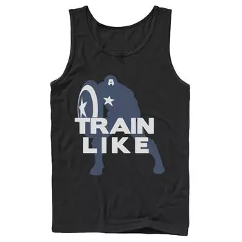 Мужская футболка Marvel Train с силуэтом Капитана Америки Licensed Character