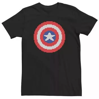 Мужская футболка Marvel Universe Captain America Pixel Shield Licensed Character