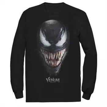 Мужская футболка Marvel Venom с большим лицом Licensed Character