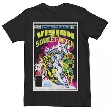 Мужская футболка Marvel Vision And The Scarlet Witch не может избежать прошлого