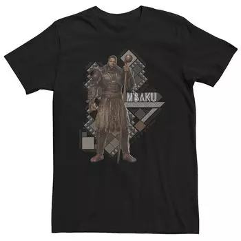 Мужская футболка Marvel Wakanda Forever Lord Mbaku с геометрическим узором Licensed Character