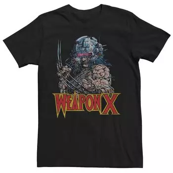 Мужская футболка Marvel Weapon X Portrait Licensed Character, черный