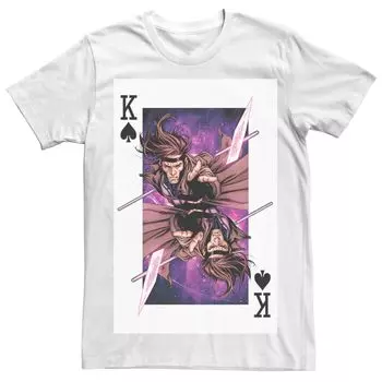 Мужская футболка Marvel X-Men Gambit King Card Licensed Character