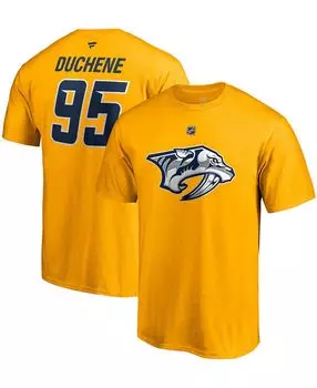 Мужская футболка matt duchene gold nashville predators 2020/21 special edition authentic stack name and number Fanatics