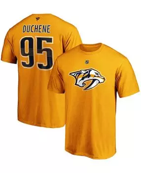 Мужская футболка matt duchene gold nashville predators player с подлинным именем и номером стека Fanatics