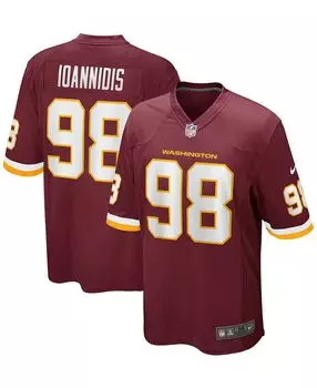 Мужская футболка matt ioannidis burgundy washington football team player game Nike