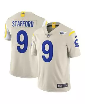 Мужская футболка matthew stafford bone los angeles rams vapor limited Nike