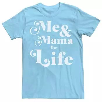 Мужская футболка Me & Mama For Life с винтажным текстом ко Дню матери Licensed Character