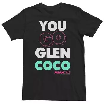 Мужская футболка Mean Girls You Go Glen Coco с текстовым разнообразием Licensed Character
