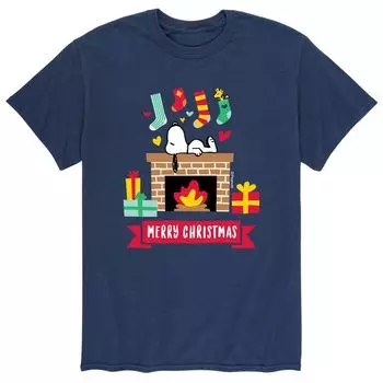 Мужская футболка Merry Christmas с арахисом Licensed Character