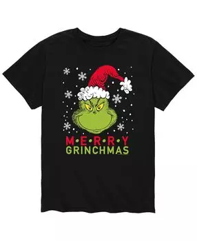 Мужская футболка merry grinchmas dr. seuss the grinch AIRWAVES, черный