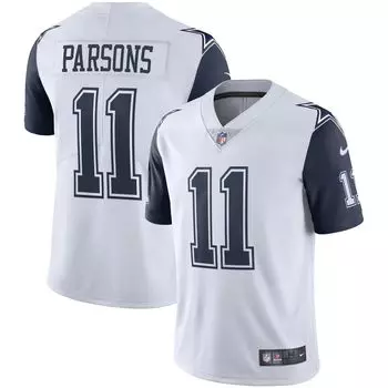 Мужская футболка Micah Parsons White Dallas Cowboys Alternate 2 Vapor Limited Nike