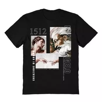 Мужская футболка Michaelangelo Creation of Adam Tee Licensed Character