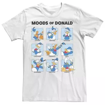 Мужская футболка Mickey & Friends Donald Duck Moods Box Up Disney, белый